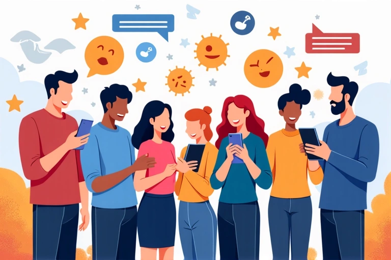 A diverse group of people interacting with digital devices, illustrating the various ways cookies enhance user experience and site functionality.